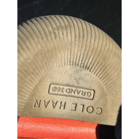 Cole Haan ZeroGrand Men 9.5 W Blue Laser Wingtip Oxford Casual Suede Shoe C35750 - Picture 8 of 9